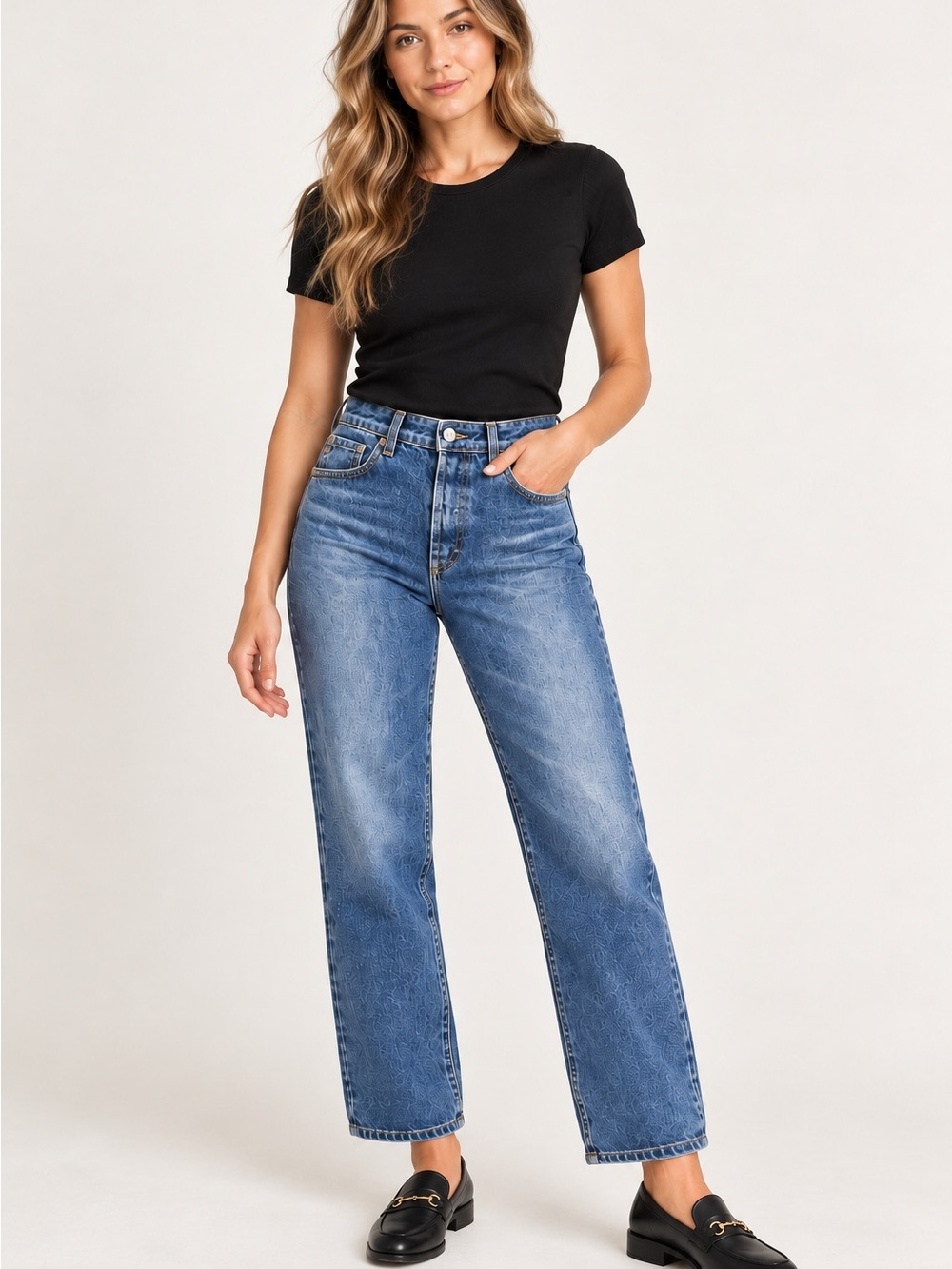 Ag Adriano Goldschmied Alexxis High Rise Straight Jeans Contour 360 Button Fly